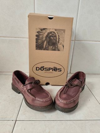 Zapatos Dospies Apache Mujer Marrón/Rojo