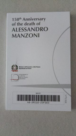 Coincard 2€ Italia 2023 Alessandro Manzoni FdC