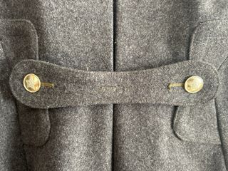 Abrigo militar ruso gris y verde