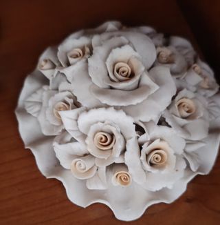 5 Pezzi Vintage Capodimonte Fiori