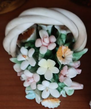 5 Pezzi Vintage Capodimonte Fiori