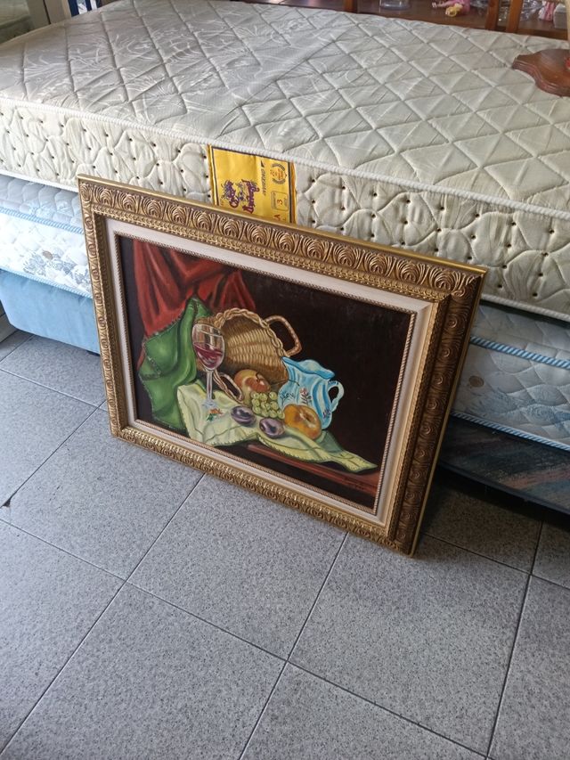 Cuadro Bodegón con Frutas y Jarra