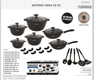 Batteria DGBAVARIA 25 pezzi pietra