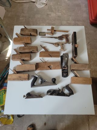 No envio. Lote de cepillos de carpintero antiguos