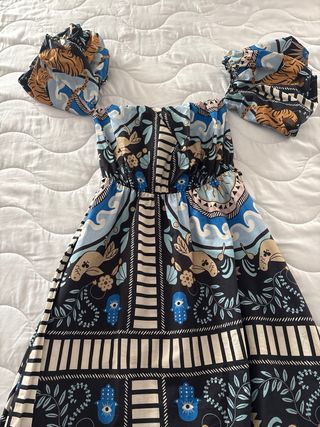 Vestido largo estampado