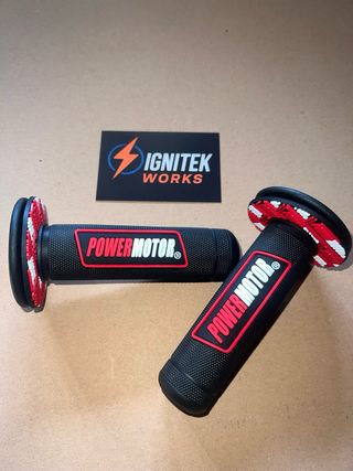 Puños moto rojos Nuevos