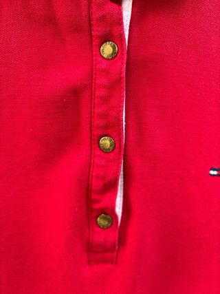 Polo Tommy Hilfiger Mujer Rojo Vintage Slim Fit