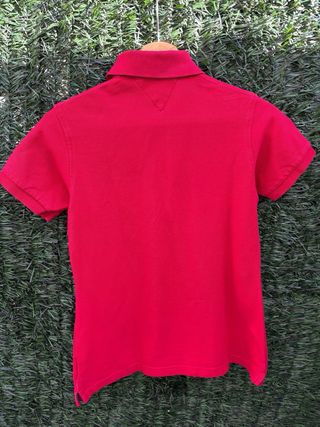 Polo Tommy Hilfiger Mujer Rojo Vintage Slim Fit