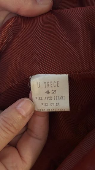 Chaqueta de cuero vintage Ramon Villamor negra