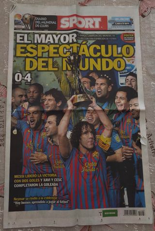 Periódico Sport FC Barcelona Campeón Mayo 2010