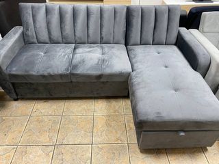 Sofá Cama Chaise Longue 3 Plazas Gris