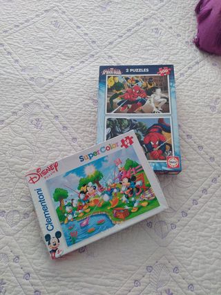 Puzzles Disney y Spiderman