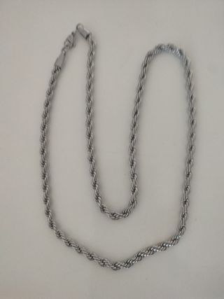 Collar Cordón Plateado