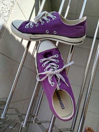 Bambas Converse Moradas Talla 39