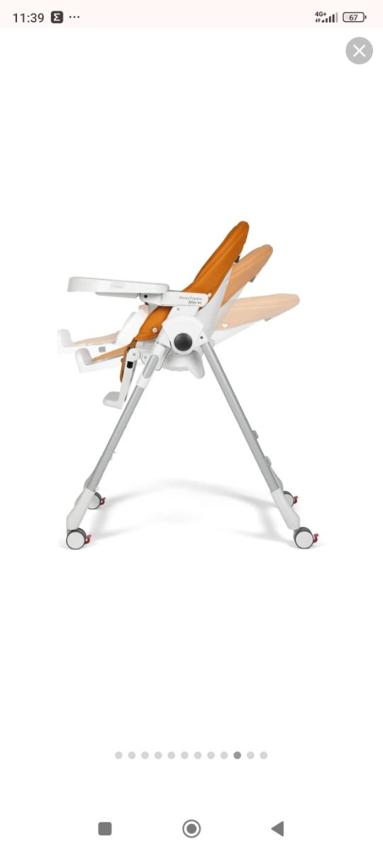 Trona regulable con ruedas Peg Perego