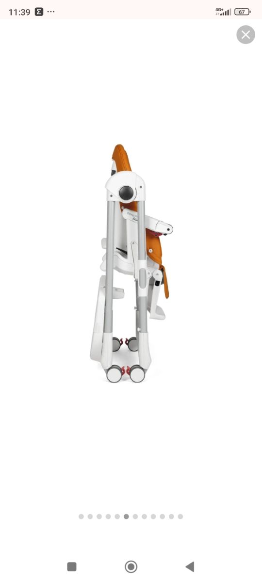 Trona regulable con ruedas Peg Perego