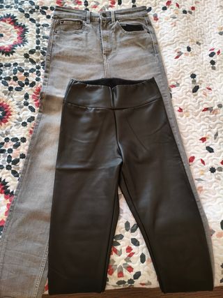 2-Pantalón mujer gris y negro
Talla 38 gris. 