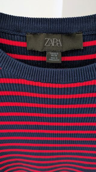 Camiseta Zara Rayas Talla S