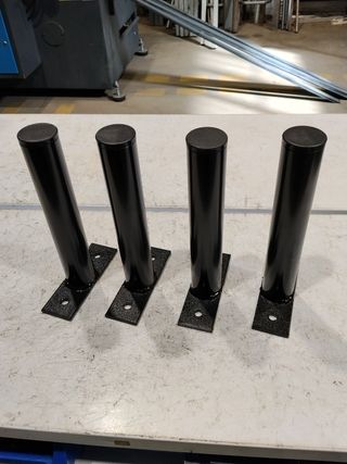 4 Soportes pared discos olímpicos