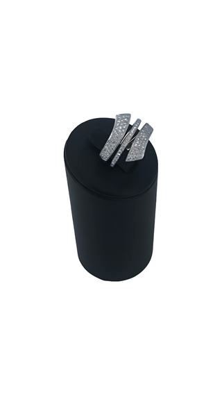 Anillo de oro blanco de 18k con piedras Quickgold