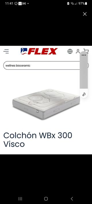 Colchón WBx300 Visco Flex