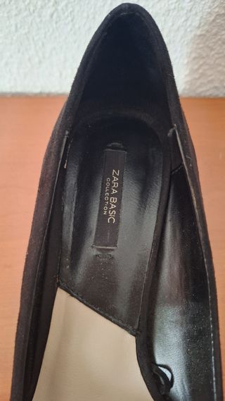 Zapatos tacón ancho Zara negros