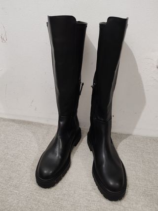 Botas altas Zara negras talla 41