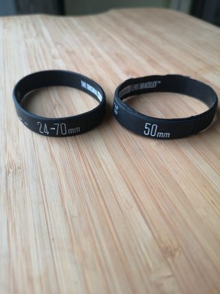 Braccialetti in silicone lenti camera fotografica