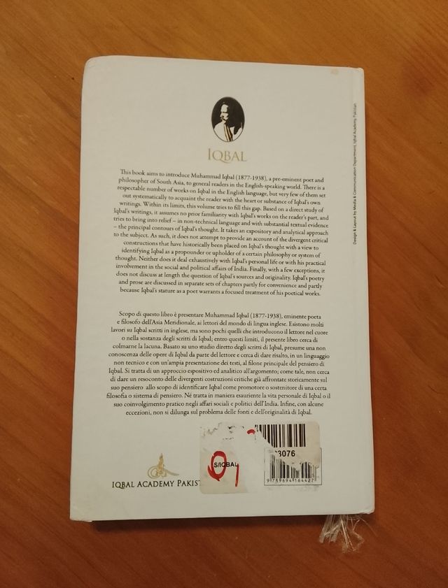 Mustansir Mir & Vito Salierno, Iqbal