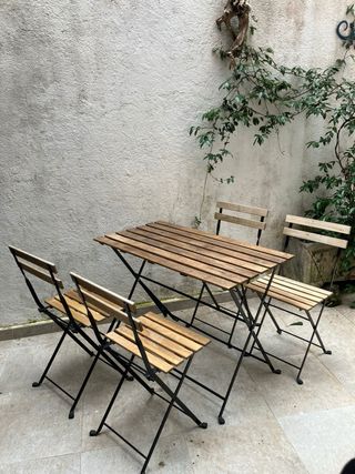 Mesa y 6 Sillas Terraza IKEA