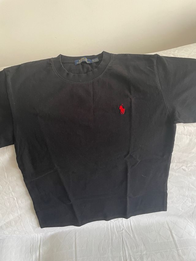 camiseta Ralph Lauren negra talla s