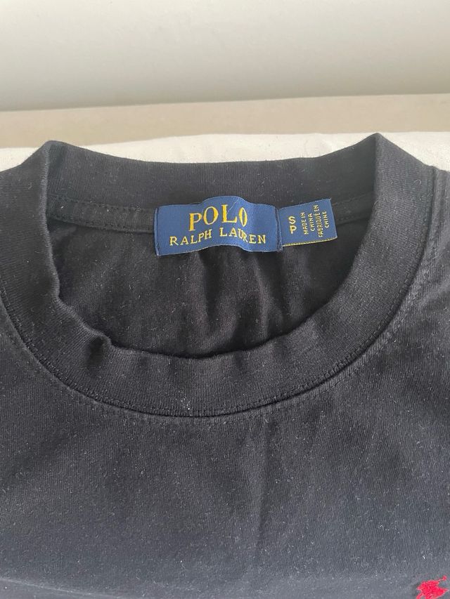 camiseta Ralph Lauren negra talla s