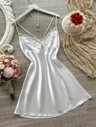 Lencero Novia Encaje Blanco