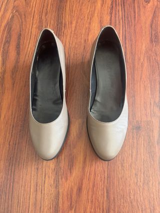 Zapatos Mimao grises cuña talla 38