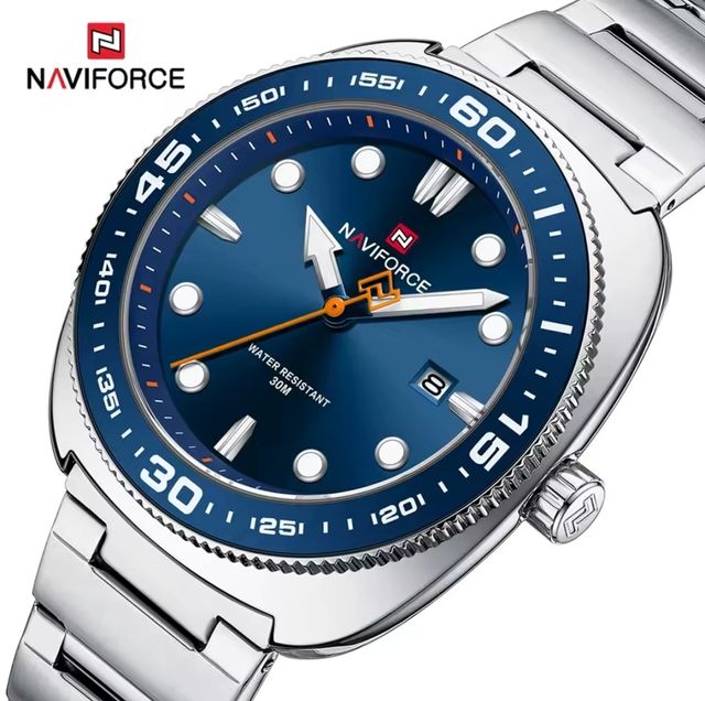 Reloj Naviforce Hombre Azul y Plateado