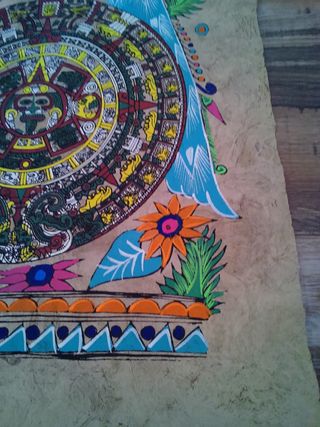 Papiro Mexicano Original Arte Maya
Medidas 58 x 39