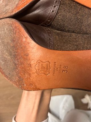 Zapatos Salón Balenciaga Paris Vintage Marrones