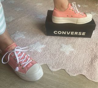 Zapatillas Converse coral plataforma