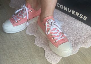 Zapatillas Converse coral plataforma