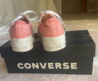Zapatillas Converse coral plataforma