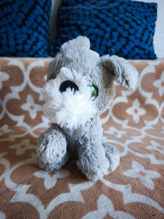 Lote Peluches Perro, Flamenco y Muñeca