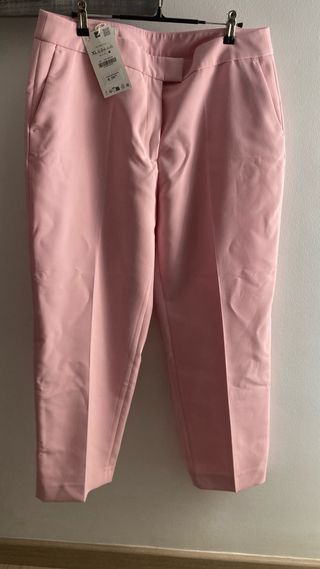 Pantalones Zara Rosa Talla XL