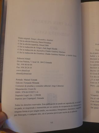 Las tres puertas del mediterraneo. Daniel Rondeau.