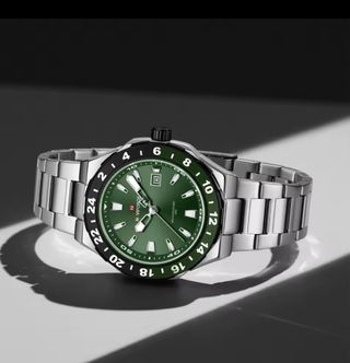 Reloj Naviforce Hombre Verde y Plateado