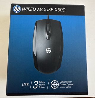 Ratón HP X500 USB Negro