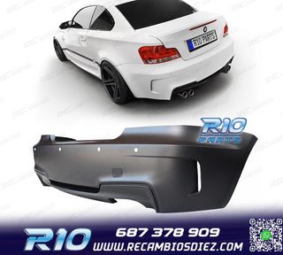 PARAGOLPES TRASERO BMW E82 E88 07-13 LOOK 1M PDC