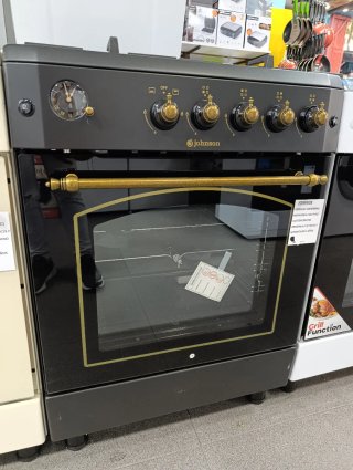 Cocina de gas Natural/Butano Johnson Negra COCI60B