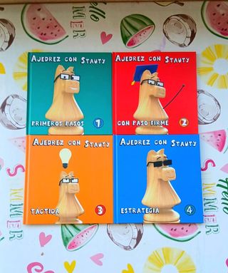 Ajedrez Con Stauty. 4 Libros Principiantes Ajedrez