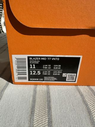 tenis Nike blazer originales talla 45