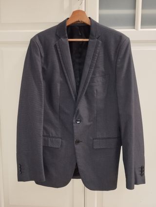 Traje gris Zara talla M